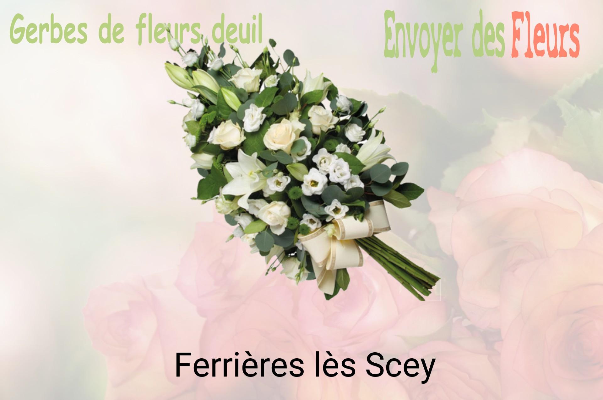 Gerbe de fleurs de deuil livrée à Ferrières-lès-Scey